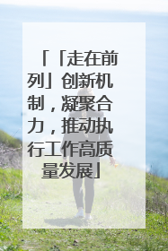 「走在前列」创新机制，凝聚合力，推动执行工作高质量发展