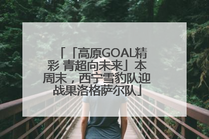 「高原GOAL精彩 青超向未来」本周末，西宁雪豹队迎战果洛格萨尔队