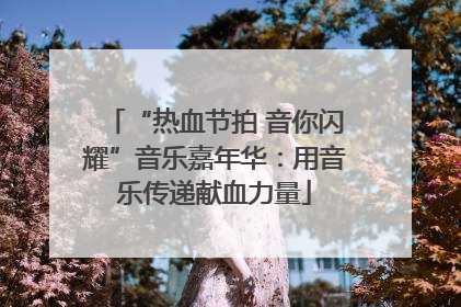 “热血节拍 音你闪耀”音乐嘉年华：用音乐传递献血力量