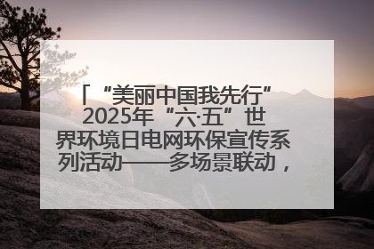 “美丽中国我先行” 2025年“六·五”世界环境日电网环保宣传系列活动——多场景联动，共筑生态发展新图景