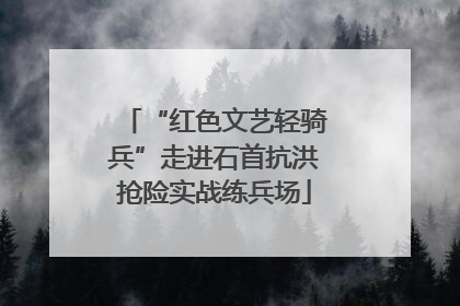 “红色文艺轻骑兵”走进石首抗洪抢险实战练兵场