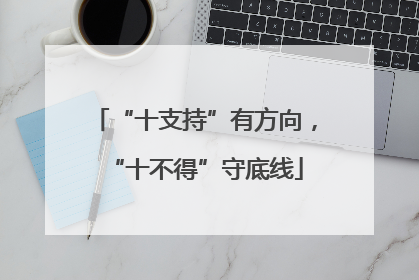 “十支持”有方向，“十不得”守底线
