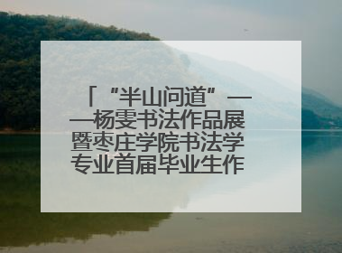 “半山问道”——杨雯书法作品展暨枣庄学院书法学专业首届毕业生作品展在山东省文化馆开幕