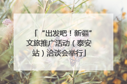 “出发吧！新疆”文旅推广活动（泰安站）洽谈会举行