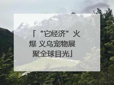 “它经济”火爆 义乌宠物展聚全球目光