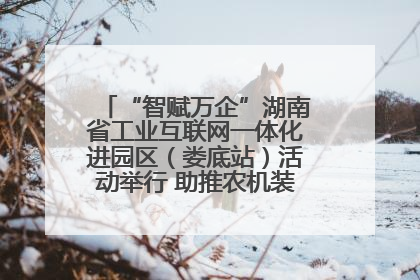 “智赋万企”湖南省工业互联网一体化进园区（娄底站）活动举行 助推农机装备产业高质量发展