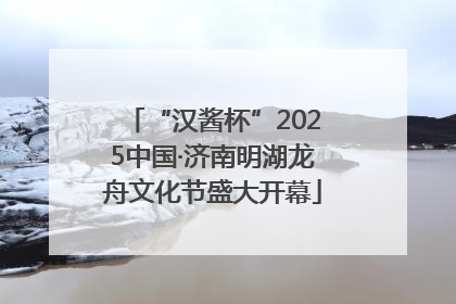 “汉酱杯”2025中国·济南明湖龙舟文化节盛大开幕