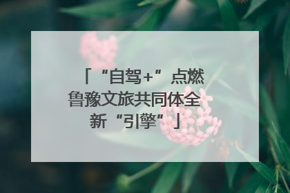 “自驾+”点燃鲁豫文旅共同体全新“引擎”