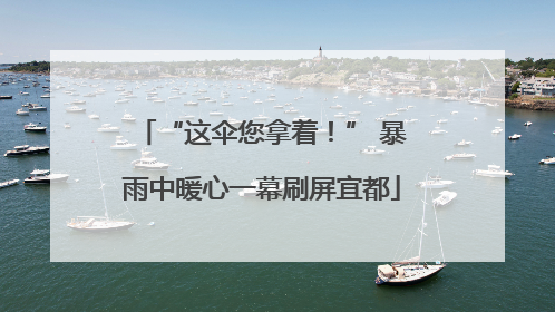 “这伞您拿着！” 暴雨中暖心一幕刷屏宜都