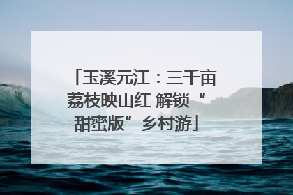玉溪元江：三千亩荔枝映山红 解锁“甜蜜版”乡村游