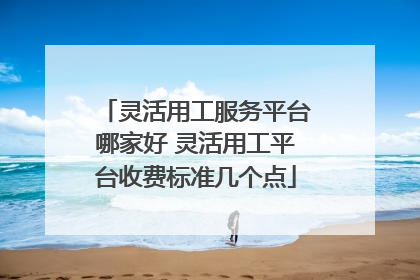 灵活用工服务平台哪家好 灵活用工平台收费标准几个点