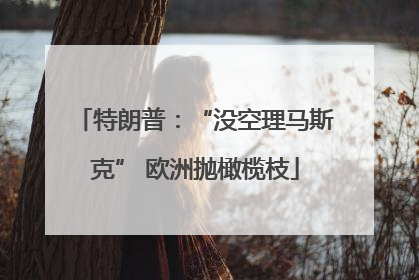 特朗普：“没空理马斯克” 欧洲抛橄榄枝