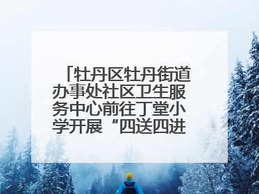 牡丹区牡丹街道办事处社区卫生服务中心前往丁堂小学开展“四送四进四提升”及无烟日宣传活动