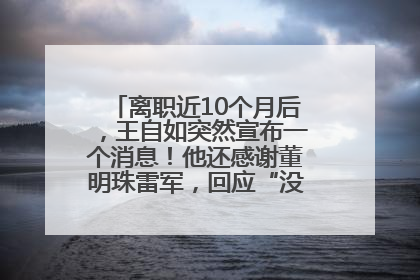 离职近10个月后，王自如突然宣布一个消息！他还感谢董明珠雷军，回应“没看过格力工资条”：真的不那么重要！