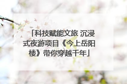 科技赋能文旅 沉浸式夜游项目《今上岳阳楼》带你穿越千年
