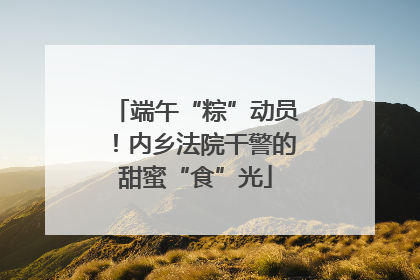 端午“粽”动员！内乡法院干警的甜蜜“食”光