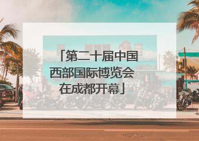 第二十届中国西部国际博览会在成都开幕