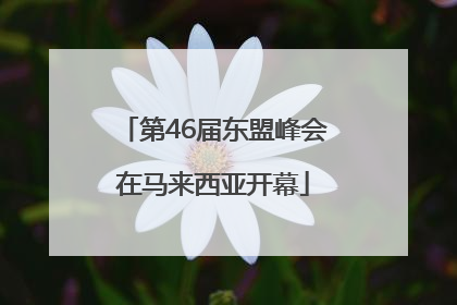 第46届东盟峰会在马来西亚开幕