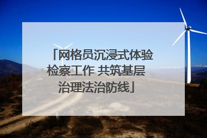 网格员沉浸式体验检察工作 共筑基层治理法治防线