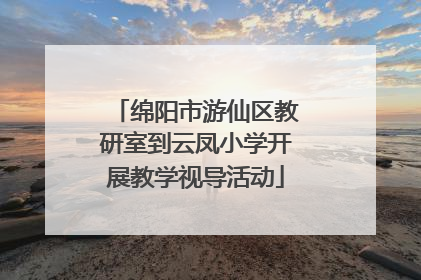 绵阳市游仙区教研室到云凤小学开展教学视导活动