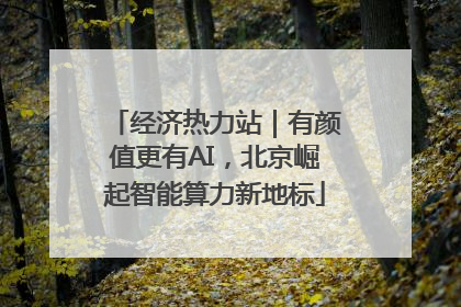 经济热力站｜有颜值更有AI，北京崛起智能算力新地标