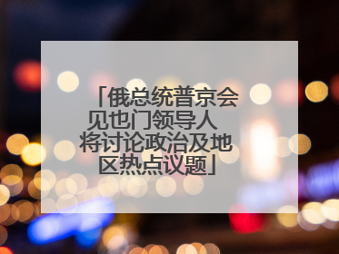 俄总统普京会见也门领导人 将讨论政治及地区热点议题