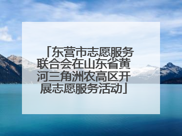 东营市志愿服务联合会在山东省黄河三角洲农高区开展志愿服务活动