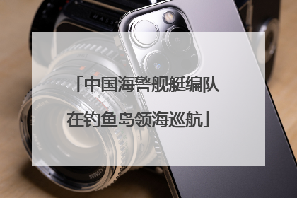 中国海警舰艇编队在钓鱼岛领海巡航