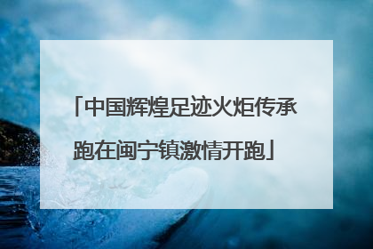 中国辉煌足迹火炬传承跑在闽宁镇激情开跑