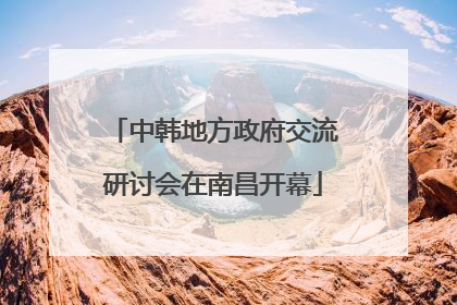 中韩地方政府交流研讨会在南昌开幕