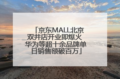 京东MALL北京双井店开业即爆火 华为等超十余品牌单日销售额破百万