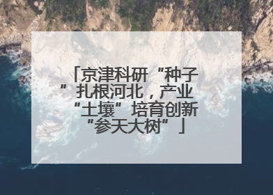 京津科研“种子”扎根河北，产业“土壤”培育创新“参天大树”