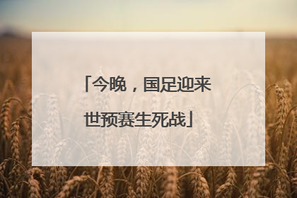 今晚，国足迎来世预赛生死战
