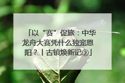 以“赛”促旅：中华龙舟大赛凭什么独宠恩阳？丨古镇焕新记②