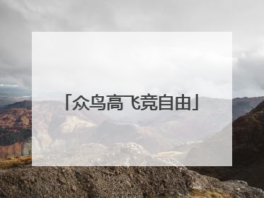 众鸟高飞竞自由