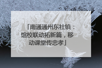 南通通州东社镇：馆校联动拓新篇，移动课堂传忠孝