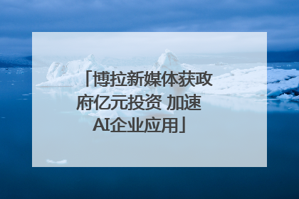 博拉新媒体获政府亿元投资 加速AI企业应用