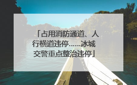 占用消防通道、人行横道违停……冰城交警重点整治违停