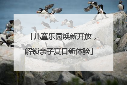 儿童乐园焕新开放，解锁亲子夏日新体验