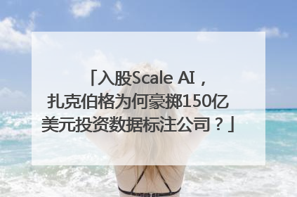 入股Scale AI，扎克伯格为何豪掷150亿美元投资数据标注公司？