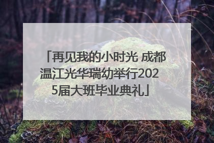 再见我的小时光 成都温江光华瑞幼举行2025届大班毕业典礼