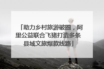 助力乡村旅游破圈，阿里公益联合飞猪打造多条县域文旅爆款线路