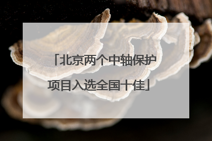 北京两个中轴保护项目入选全国十佳