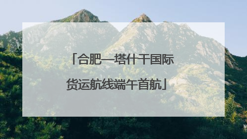 合肥—塔什干国际货运航线端午首航
