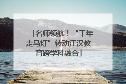 名师领航！“千年走马灯”转动江汉教育跨学科融合