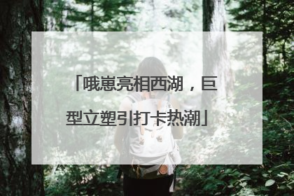 哦崽亮相西湖，巨型立塑引打卡热潮