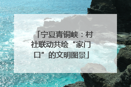 宁夏青铜峡：村社联动共绘“家门口”的文明图景