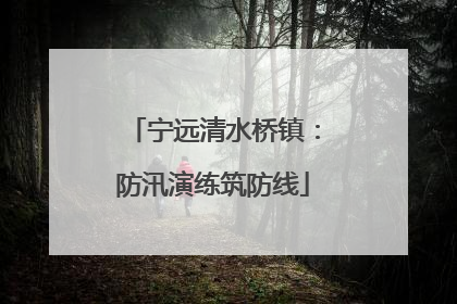 宁远清水桥镇：防汛演练筑防线