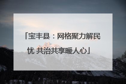 宝丰县：网格聚力解民忧 共治共享暖人心