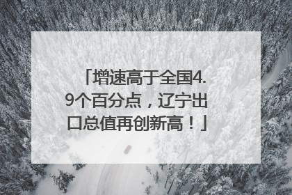 增速高于全国4.9个百分点，辽宁出口总值再创新高！